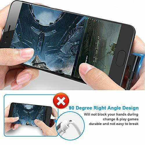 [3 Pack] aceyoon 1ft USB C 90 Degree Cable Braided Right Angle USB C 30cm L Type - Fresh Stock Dated February 2026