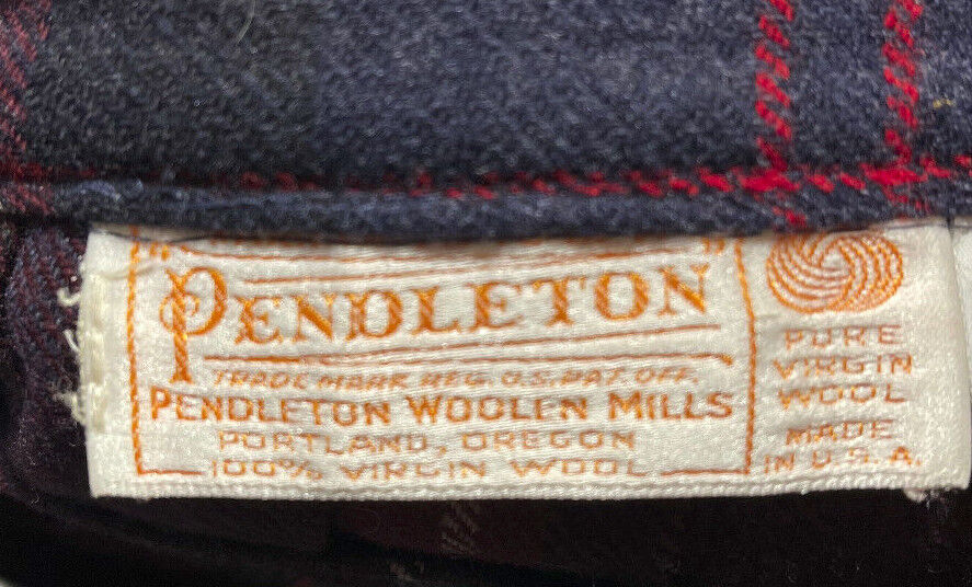 VINTAGE 1970'S PENDLETON  PLAID SKIRT PLEATED 100% VIRGIN WOOL - Fresh Stock Dated March 2026