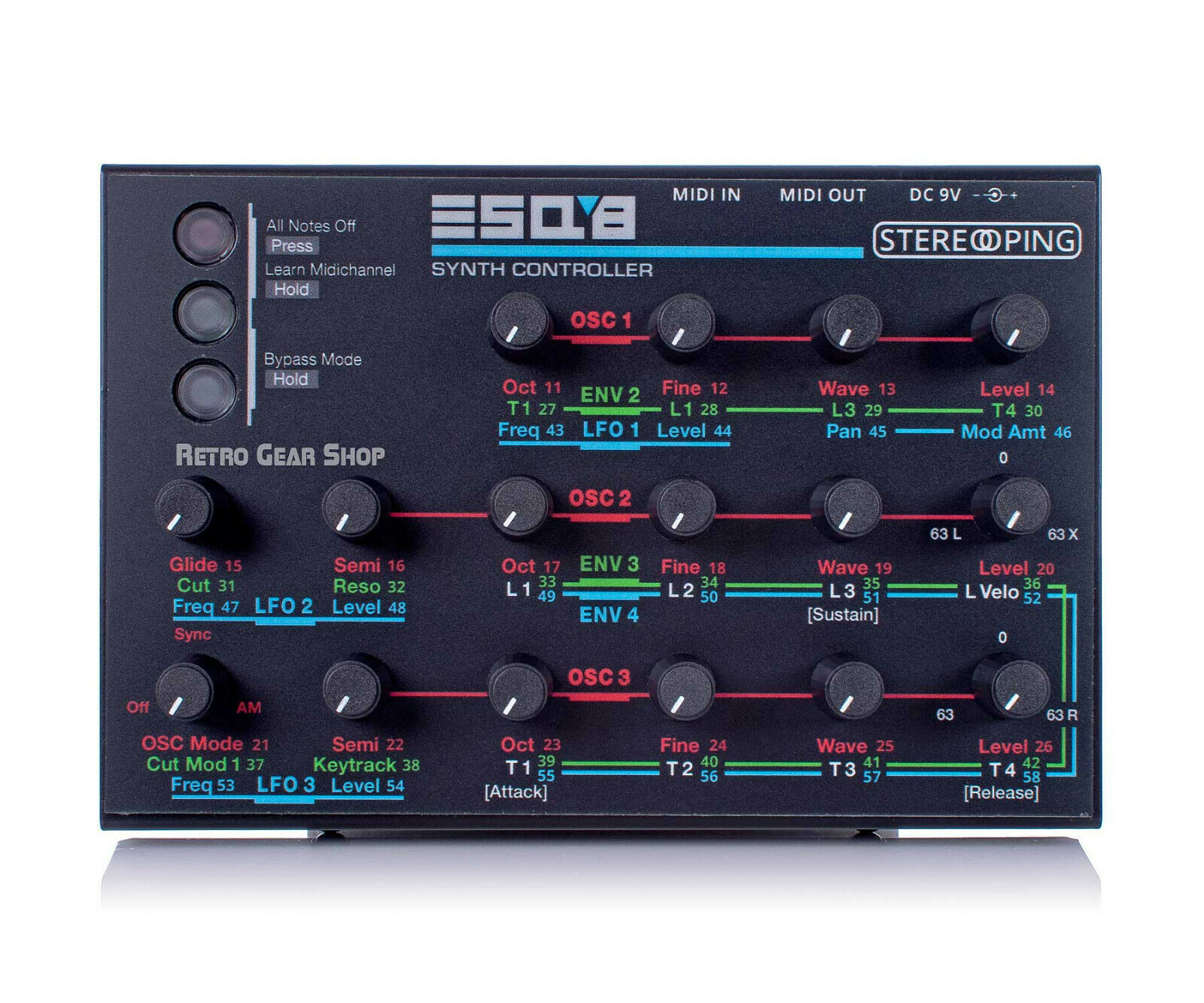 Stereoping CE-1 ESQ8 Midi Controller for Ensoniq ESQ SQ80 Rare Vintage Synth - Fresh Stock Dated February 2026