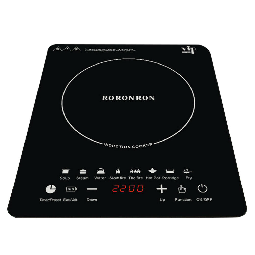 Electric One Burner Portable Stove Cooktop Black Cook Top Kitchen Student Unit - Fresh Stock Dated February 2026
