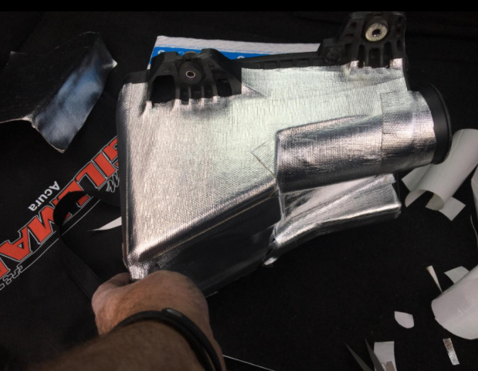 Insulation Heat Shield Exhaust Thermal Barrier and Adhesive Backed Cover 12