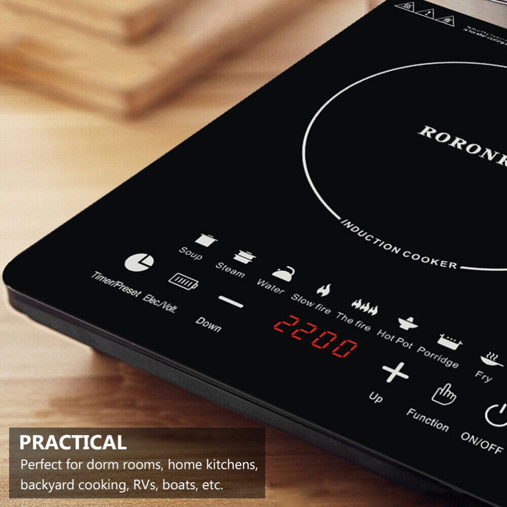 Electric One Burner Portable Stove Cooktop Black Cook Top Kitchen Student Unit - Fresh Stock Dated February 2026