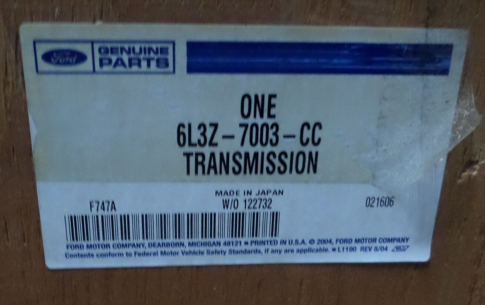 5-Speed Manual Transmission Mazda M5R2-C Four Wheel Drive Ford F150 Lincoln Mark - Fresh Stock Dated February 2026