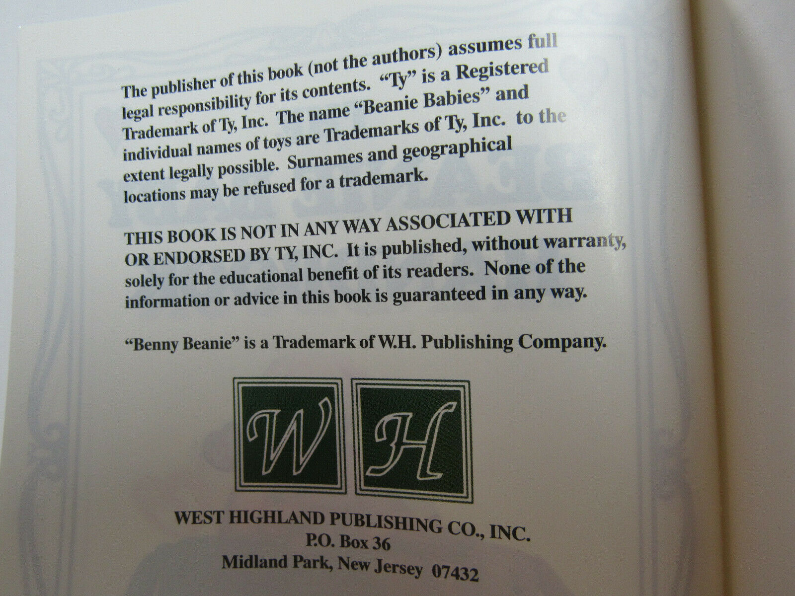 The Beanie Baby Handbook By Les & Sue Fox - Fresh Stock Dated December 2025