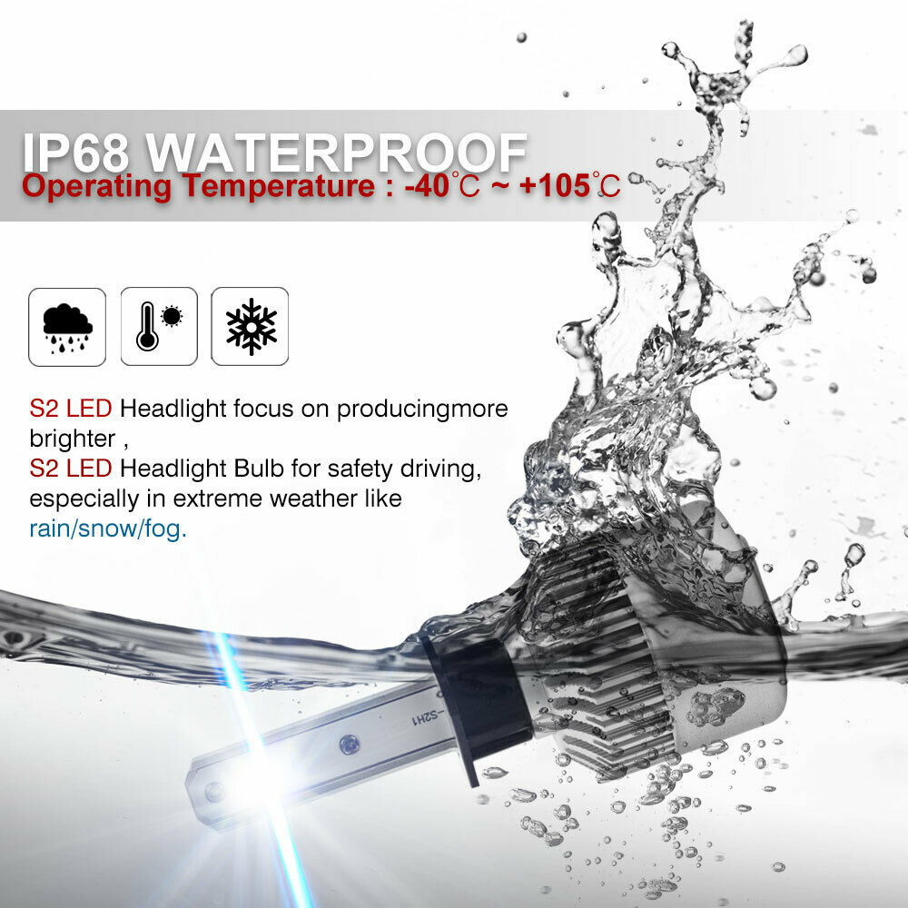 BRIGHT HEADLIGHT LED LIGHT BULBS FOR ARCTIC CAT 400 500 650 700 HI LO BEAM 4X - Fresh Stock Dated February 2026