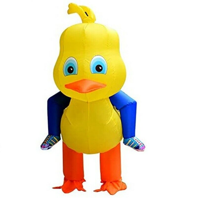 Ride on Duck Inflatable Costume Yellow Duck Air Blow up Jumpsuit for Adult - Fresh Stock Dated February 2026