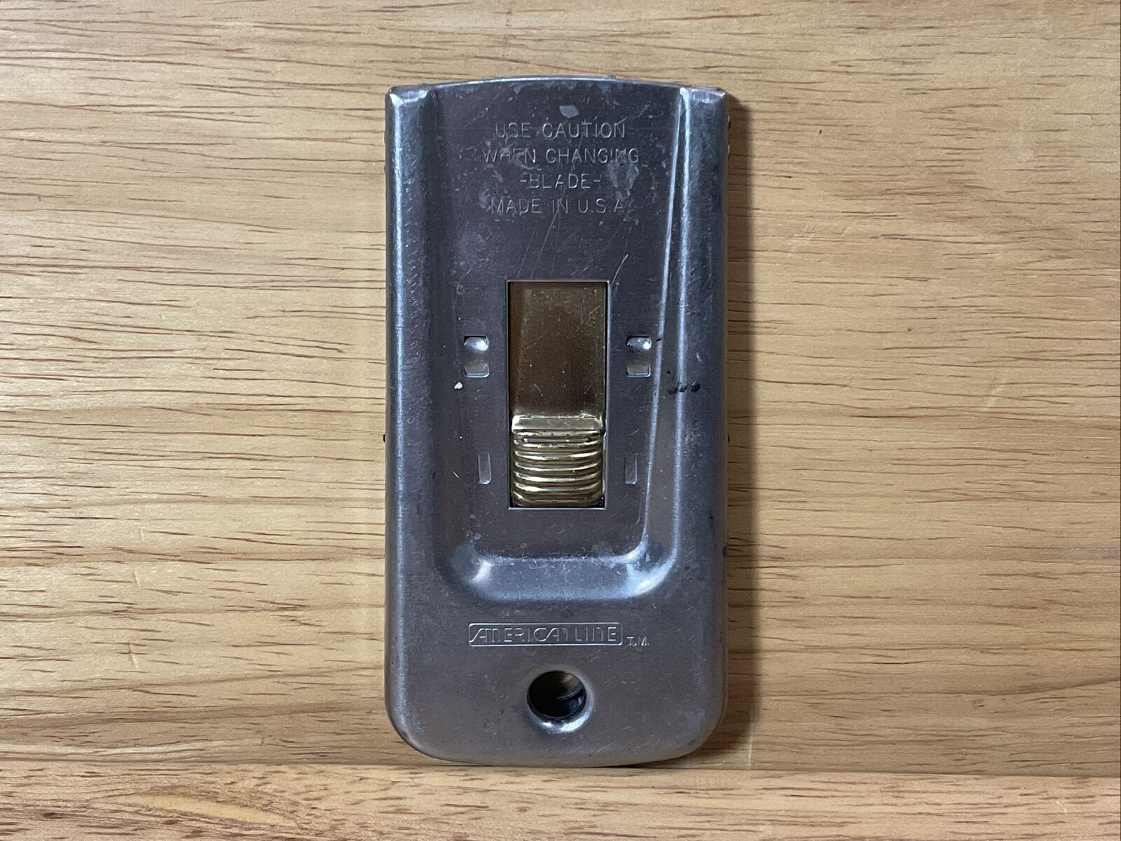Vintage AmericanLine Razor Blade Scraper - Single Edge Blades Made In USA - Fresh Stock Dated February 2026