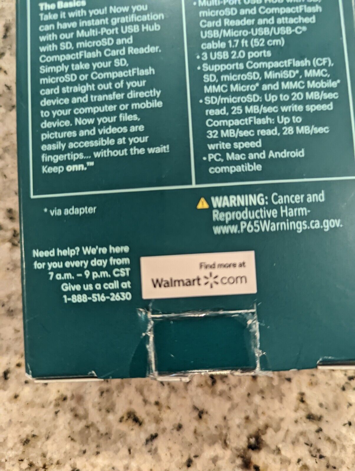 Keep Onn Multi-Port USB Hub with SD, microSD and CompactFlash Card Reader - Fresh Stock Dated February 2026