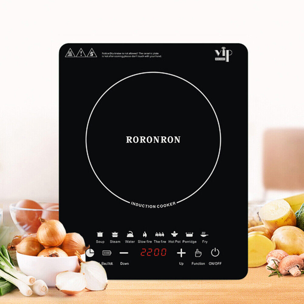 Electric One Burner Portable Stove Cooktop Black Cook Top Kitchen Student Unit - Fresh Stock Dated February 2026