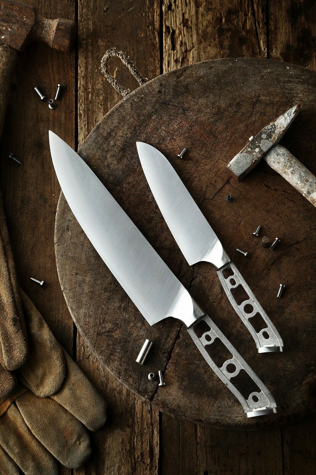 Santoku Chef knife blanks 3 Layers AUS-10 steel woodworking project kit 5-inch - Fresh Stock Dated December 2025