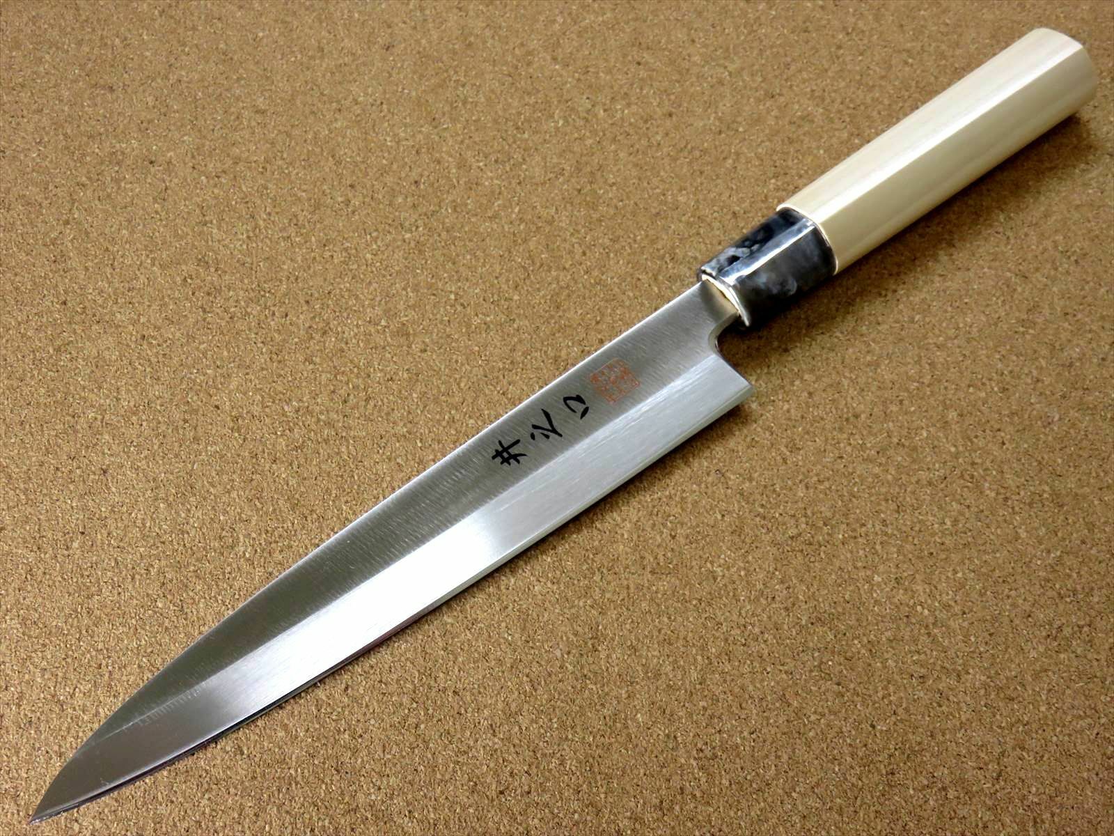 Japanese Kitchen Sashimi Yanagiba Knife 210mm 8 in Left handed Fish SEKI JAPAN - Fresh Stock Dated January 2026
