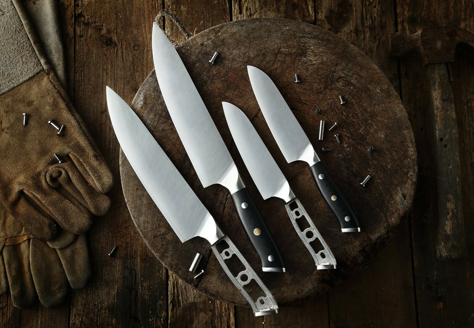 Santoku Chef knife blanks 3 Layers AUS-10 steel woodworking project kit 5-inch - Fresh Stock Dated December 2025