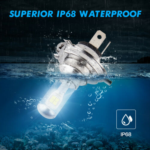 80W H4 For Kawasaki VN1500G Vulcan 1500 Nomad 1999 2000 2001 LED Headlight Bulbs - Fresh Stock Dated February 2026