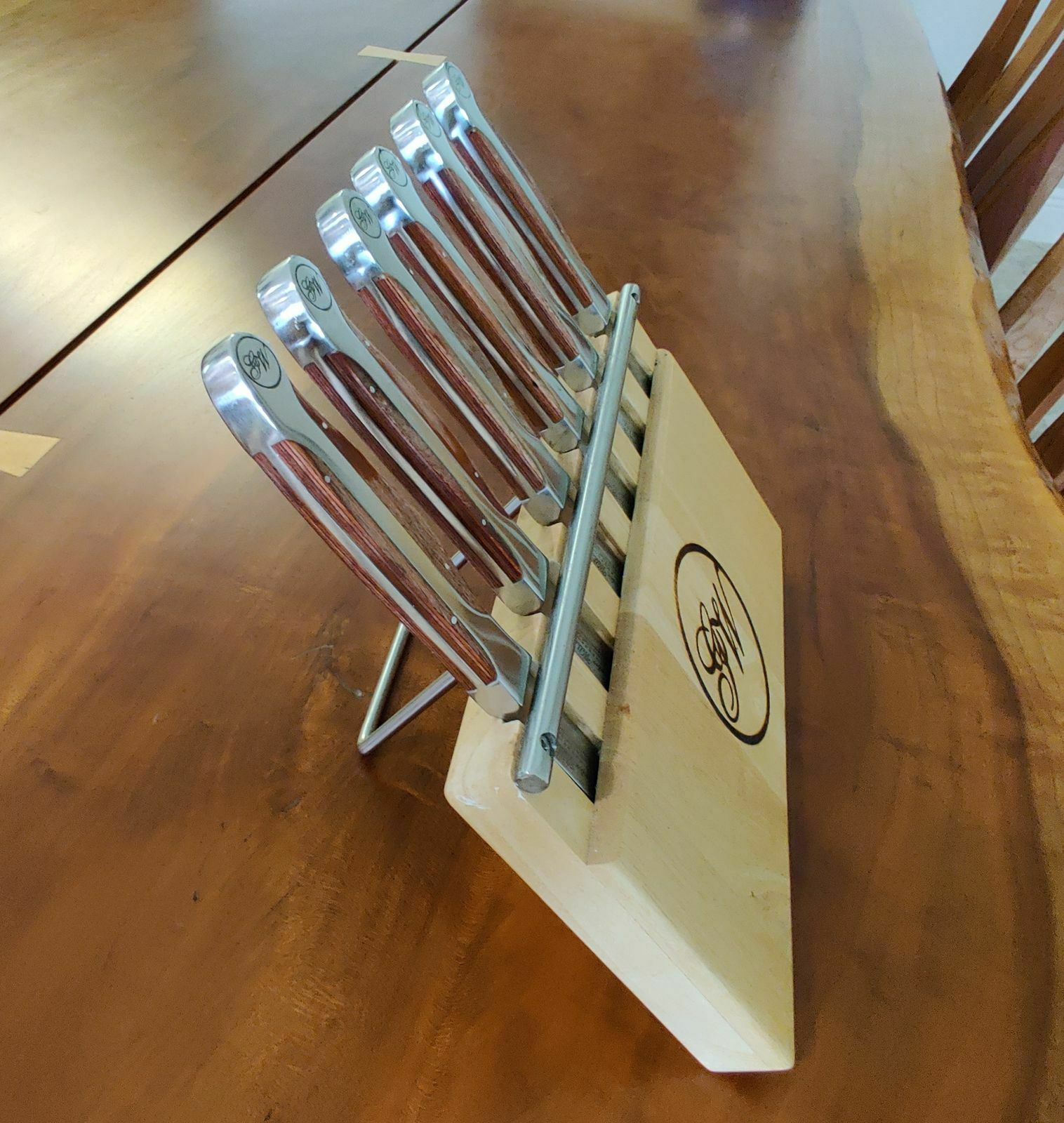 Gunter Wilhelm Executive Chef Series Steak Knives - set of 6 with caddy - Fresh Stock Dated December 2025