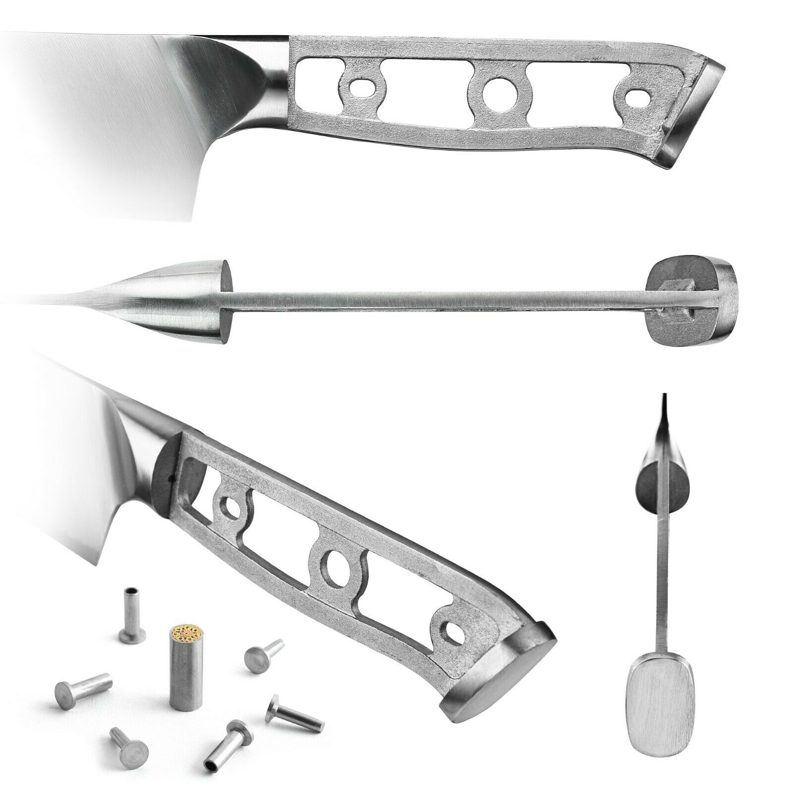 Santoku Chef knife blanks 3 Layers AUS-10 steel woodworking project kit 5-inch - Fresh Stock Dated December 2025