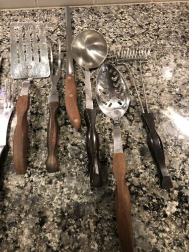 Cutco Lot of 17. Mixed Knives, Serving Forks, Spoons, Spatula.  Mixed Handles - Fresh Stock Dated December 2025
