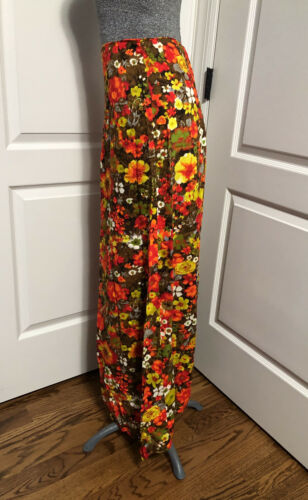 Vintage Handmade Bright Funky Floral Tropical Maxi Skirt Womens XS/S/M 28” Waist - Fresh Stock Dated December 2025