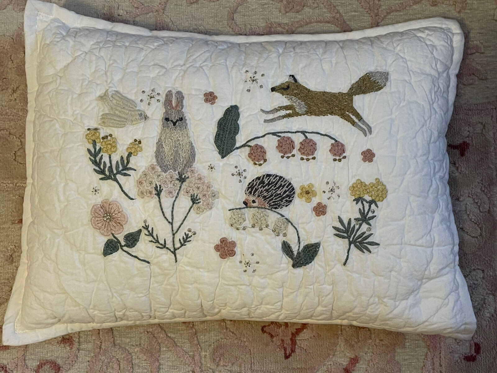 Pottery Barn Kids Ramona Woodland Pillow - Fresh Stock Dated February 2026