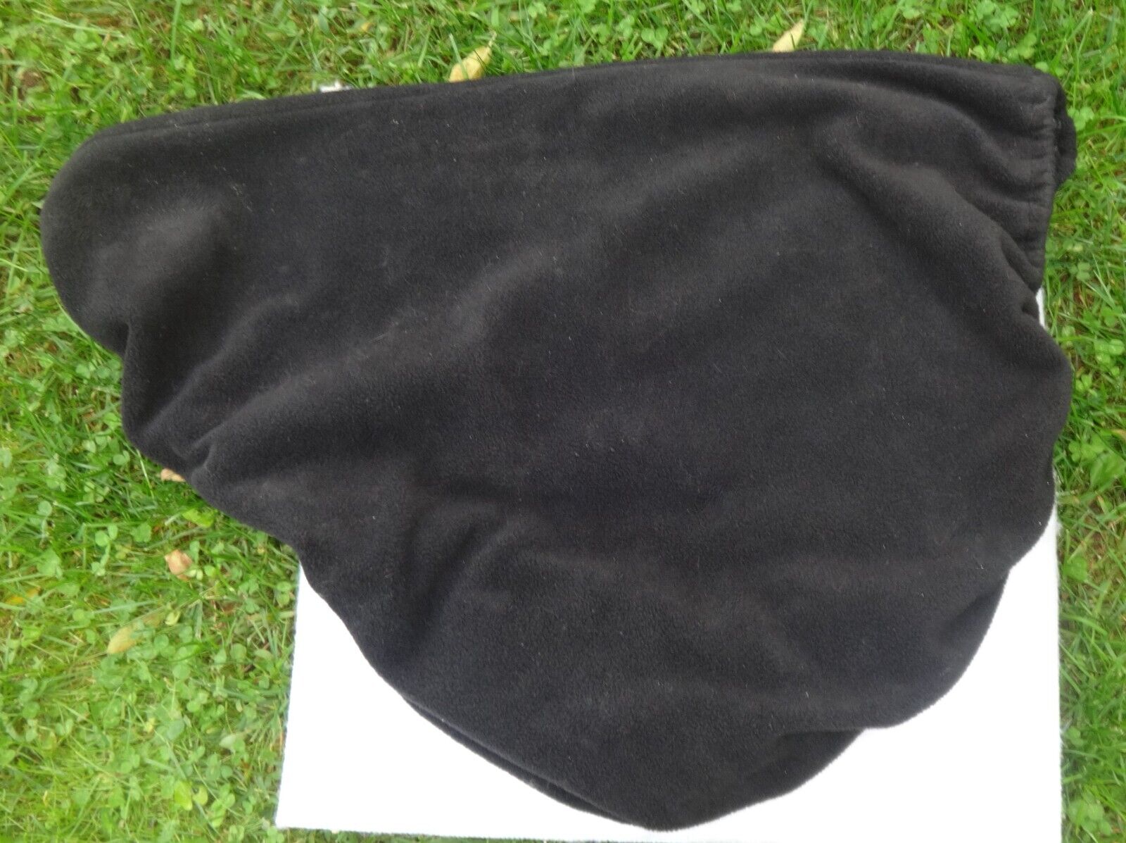 CROSBY EXSELLE English Saddle Cover - BLACK/White Logo - Soft Material - GREAT! - Fresh Stock Dated December 2025