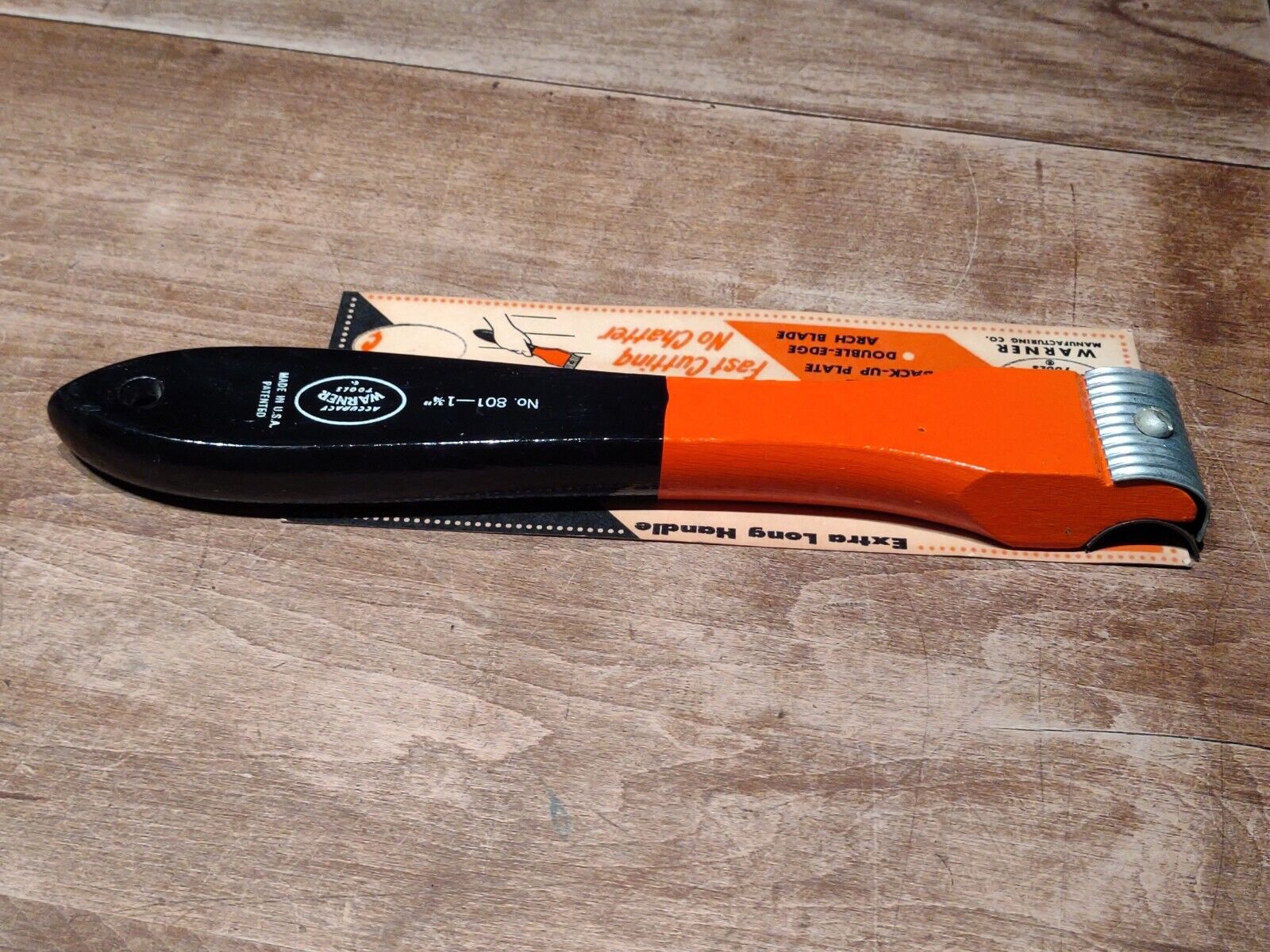 RARE Warner Paint & Varnish Scraper NO. 801- 1  3/4