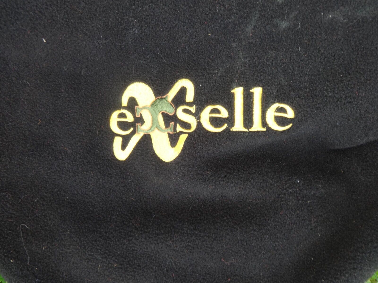 CROSBY EXSELLE English Saddle Cover - BLACK/White Logo - Soft Material - GREAT! - Fresh Stock Dated December 2025