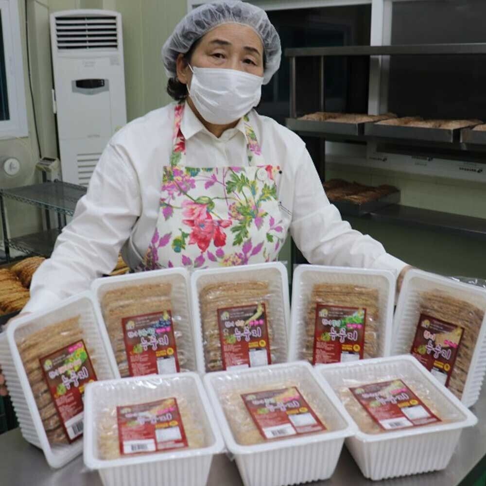 TOTOMI Korean Organic Scorched Brown Rice Oats Snacks, Nurungji, 460g 16.2oz - Fresh Stock Dated February 2026