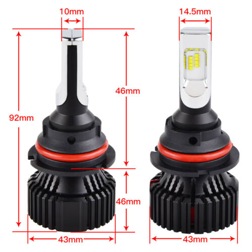H4 9003 For Honda Goldwing 1100 1200 1500 GL1500 LED Headlight Bulbs 6000K White - Fresh Stock Dated February 2026
