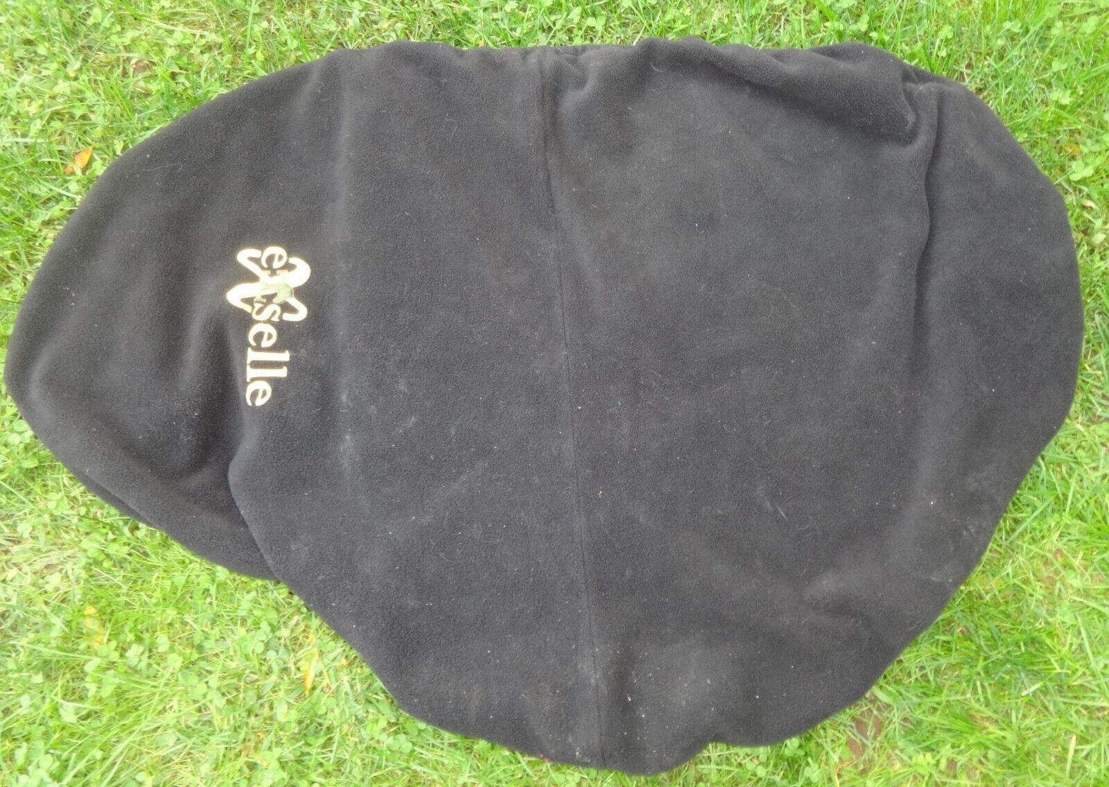 CROSBY EXSELLE English Saddle Cover - BLACK/White Logo - Soft Material - GREAT! - Fresh Stock Dated December 2025