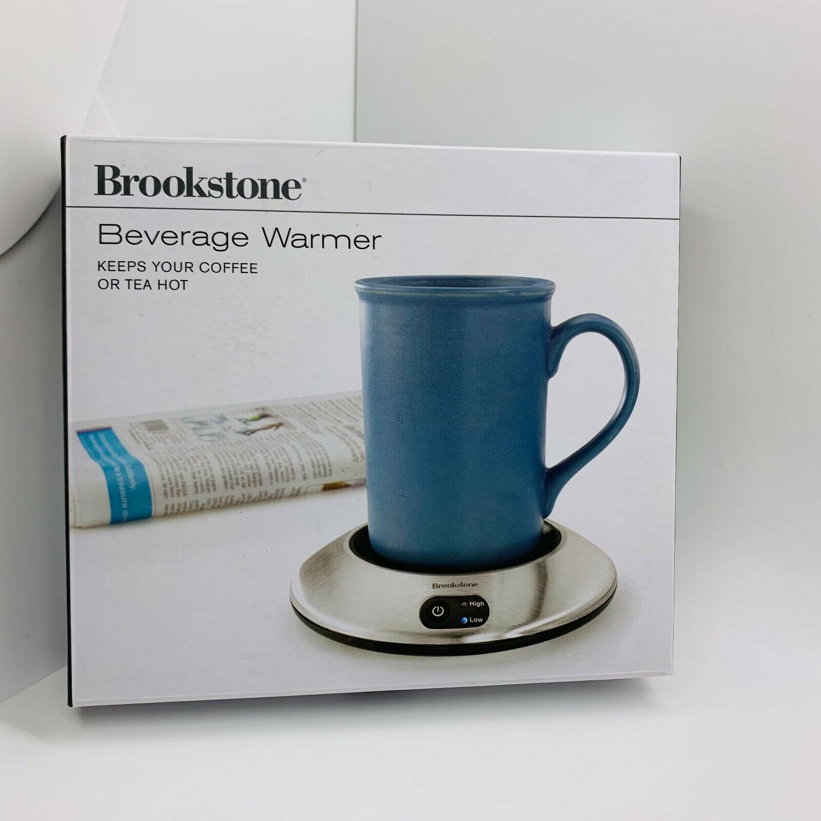 Brookstone Beverage Warmer (K72AS) for Coffee/Tea/Chocolate - 2 temps - Fresh Stock Dated December 2025