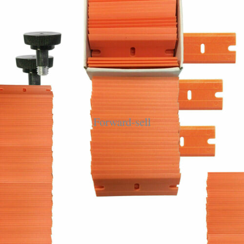 100Pcs Plastic Razor Blades and Razor Scraper Double Edged Sticker Removal Tool - Fresh Stock Dated December 2025