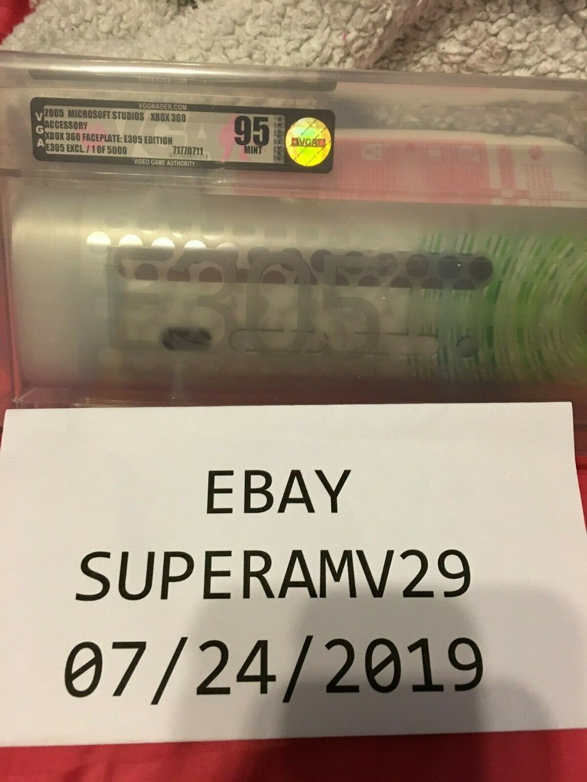 XBOX 360 E305 LIMITED EDITION FACEPLATE LIMITED TO 5000 UNITS NUMBERED VGA 95 - Fresh Stock Dated December 2025