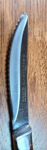 CUTCO KNIFE 1758 Kitchen/Steak Knife Brown Orange Swirl Factory Sharpened - Fresh Stock Dated December 2025