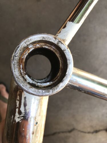 Vintage 1980s REDLINE  BMX Frame Chrome - Fresh Stock Dated December 2025