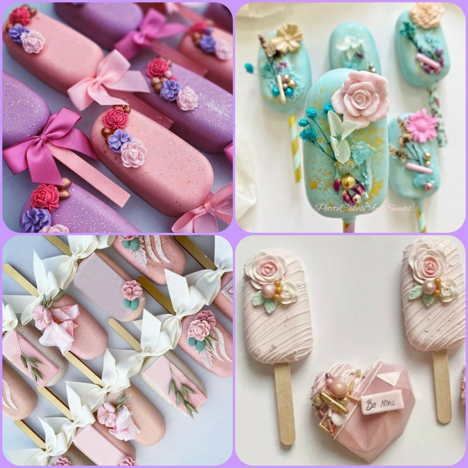 Popsicle Mold, 2 Pack Cake Pop, Rose Mold Silicone Cakesicle 100  Wood Sticks - Fresh Stock Dated December 2025