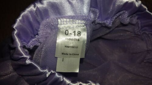 Infant Photo prop purple tutu skirt satin waist Sz 0 18 M - Fresh Stock Dated December 2025
