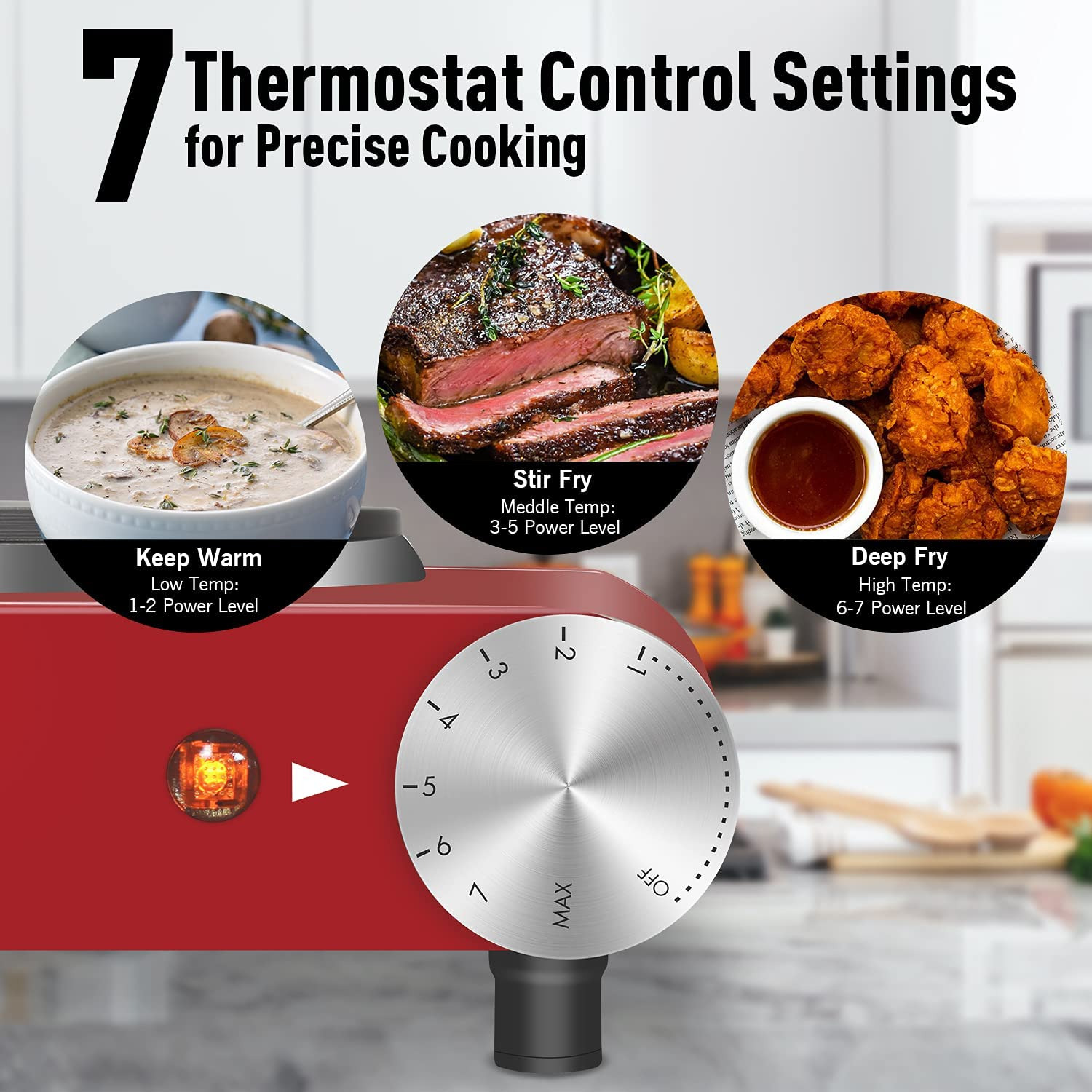 Electric Burner Single Cast Iron Hot Plates for Cooking Portable Stainless Steel - Fresh Stock Dated February 2026