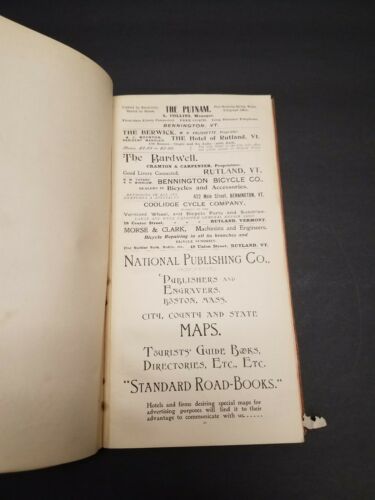 1897 Standard Road Book Bicycle Upper New England MAPS Vermont Maine NH - Fresh Stock Dated December 2025