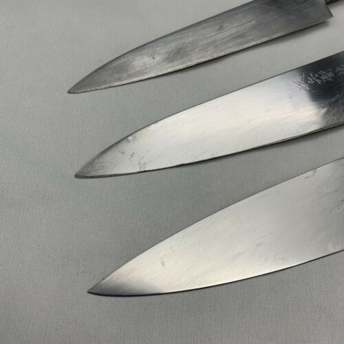Damaged Lot of three Japanese Chef's Kitchen Knives  From Japan ST432 - Fresh Stock Dated December 2025