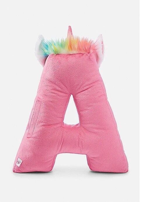 New JUSTICE Initial UNICORN Light Up PILLOW Plush B C J K L NWT - Fresh Stock Dated February 2026