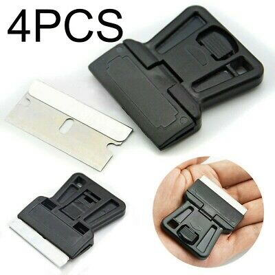 Tool Scraper 4pcs Mini Single Edged Painting Holder Handle Glue Remover - Fresh Stock Dated February 2026
