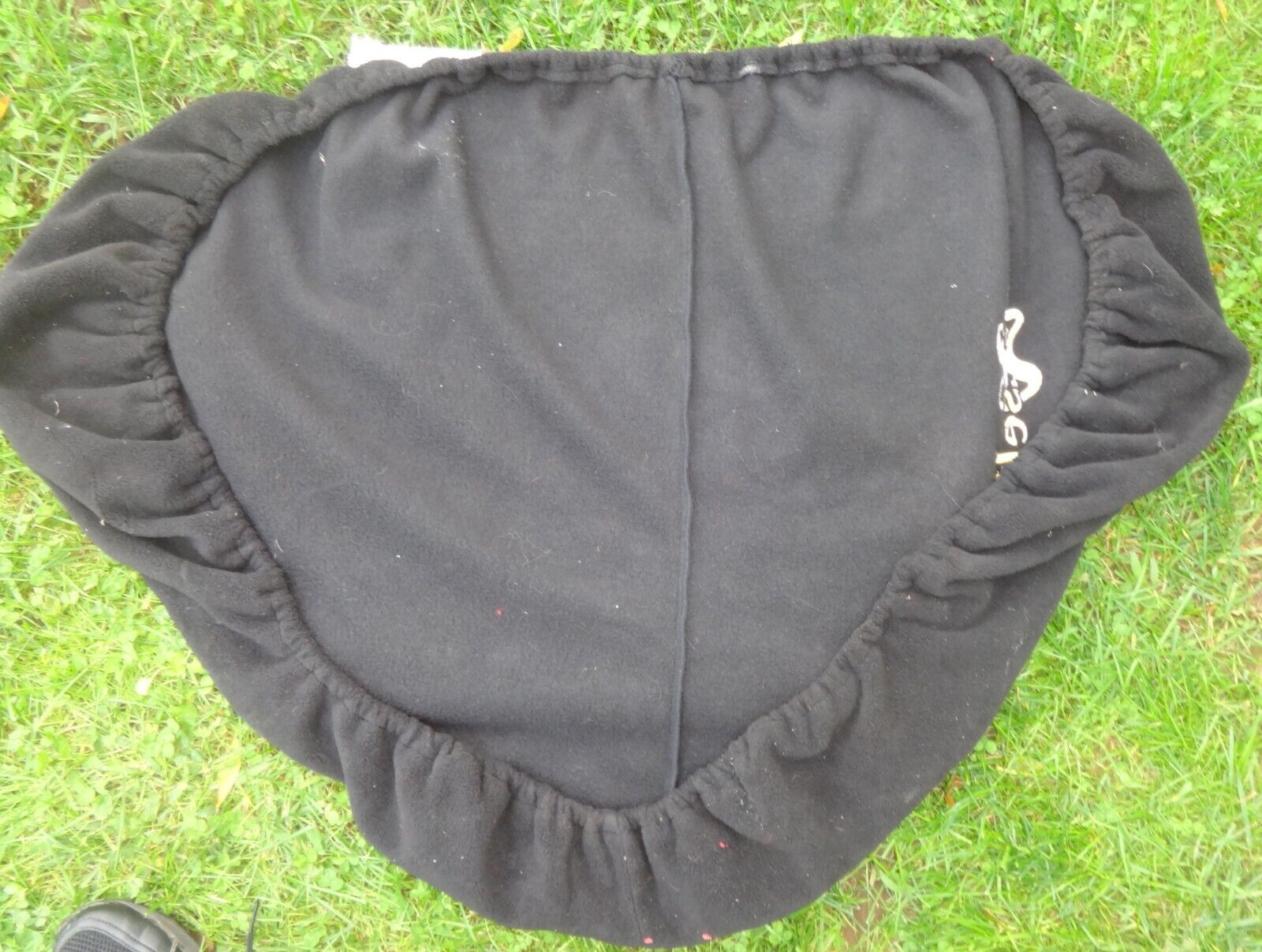 CROSBY EXSELLE English Saddle Cover - BLACK/White Logo - Soft Material - GREAT! - Fresh Stock Dated December 2025