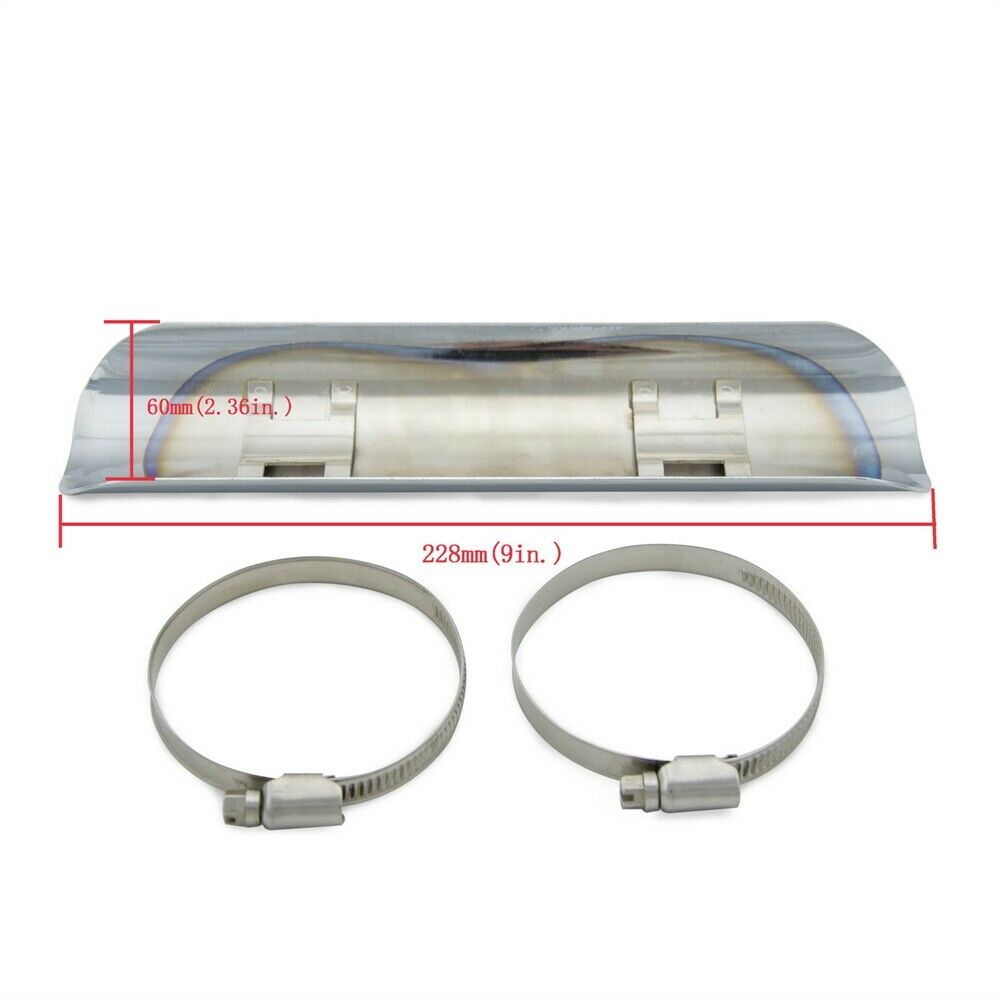 Chrome Exhaust Pipe Heat Shield Guard Cover For Honda Shadow 600 750 1100 VT750C - Fresh Stock Dated February 2026