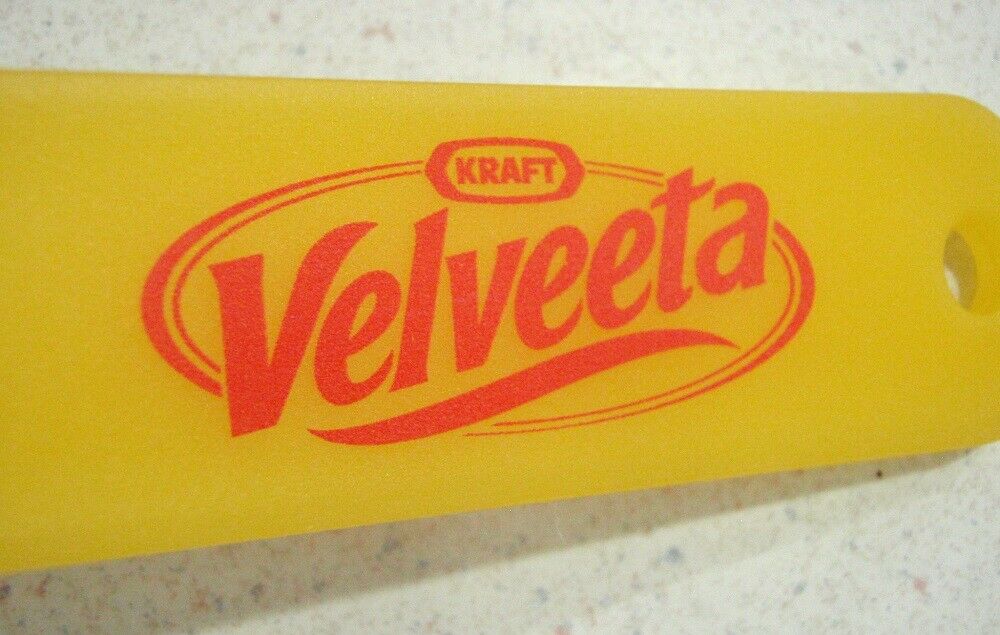 VELVEETA Kraft CHEESE KNIFE - Yellow/Orange Plastic - Vintage Advertising Promo - Fresh Stock Dated December 2025