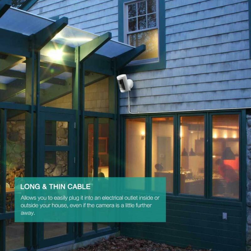 TUSITA Micro USB Power Extension Cable (20ft 6M) - Male to Female 20ft-White - Fresh Stock Dated February 2026