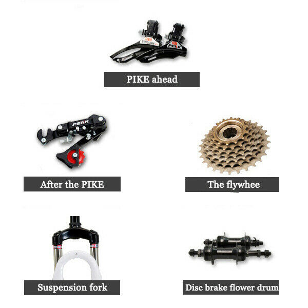 Mountain Bike 26 inch Wheels 21 Speed Bicycle Disc Bicycles+Lock+Air Pump A USA - Fresh Stock Dated December 2025