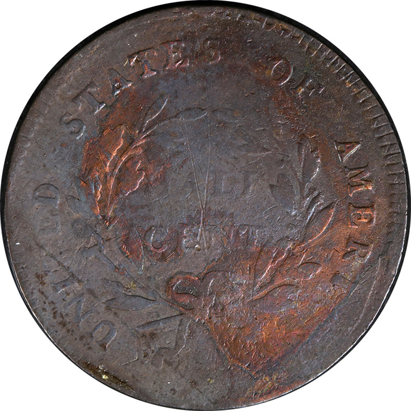 1797 Half Cent '1 Above 1' & 'Plain Edge' VG Details C-1 R.2 Decent Eye Appeal - Fresh Stock Dated February 2026