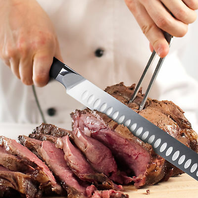 Kessaku Carving Slicing Knife Dynasty Series German Steel Granton Edge 12-Inch - Fresh Stock Dated December 2025