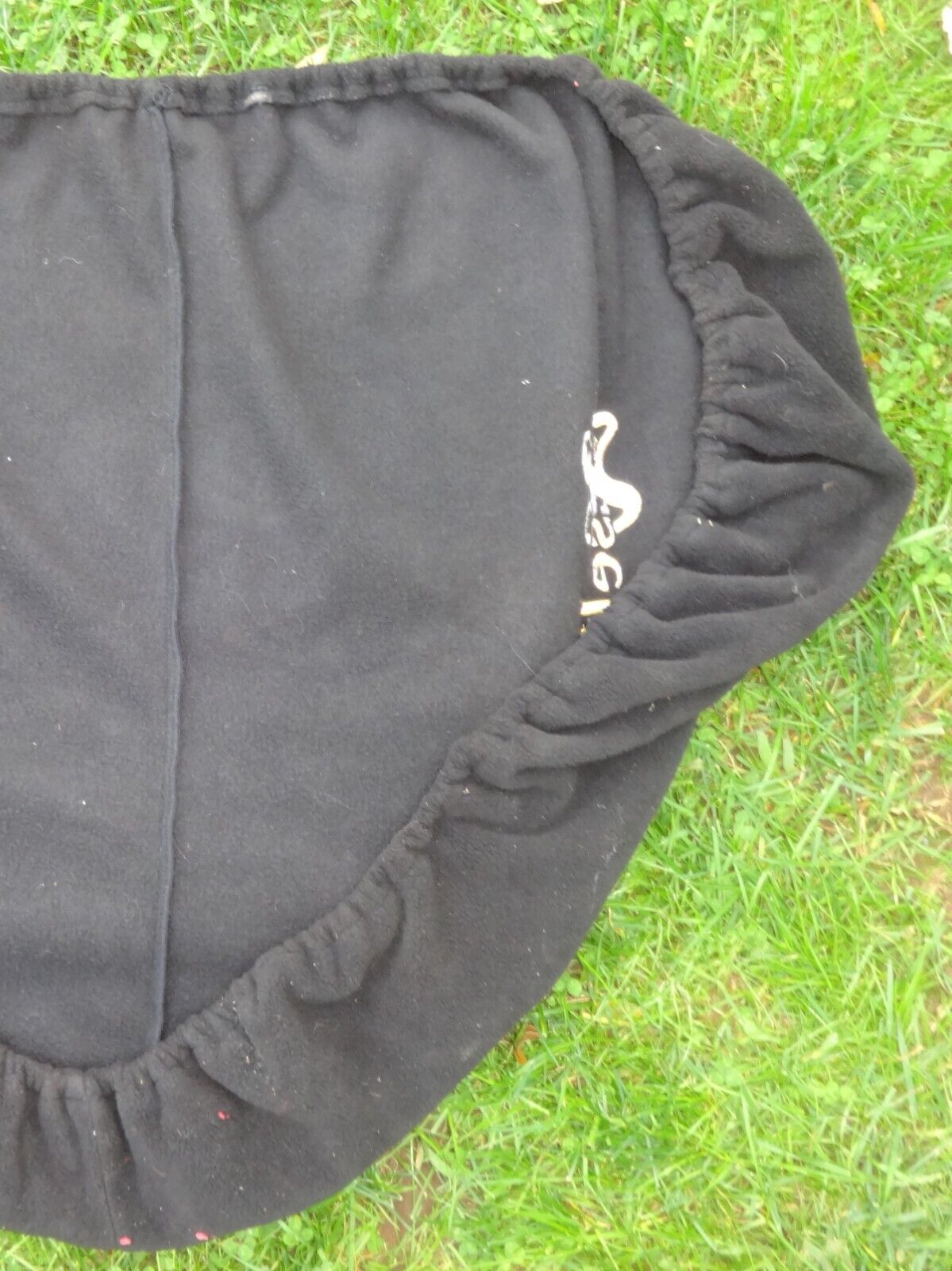 CROSBY EXSELLE English Saddle Cover - BLACK/White Logo - Soft Material - GREAT! - Fresh Stock Dated December 2025