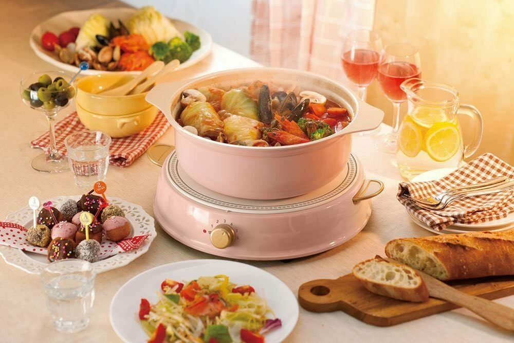 IRIS OHYAMA ricopa Ash Pink IH Cooking Heater Stove IHLP-R14-PA 1400W - Fresh Stock Dated February 2026