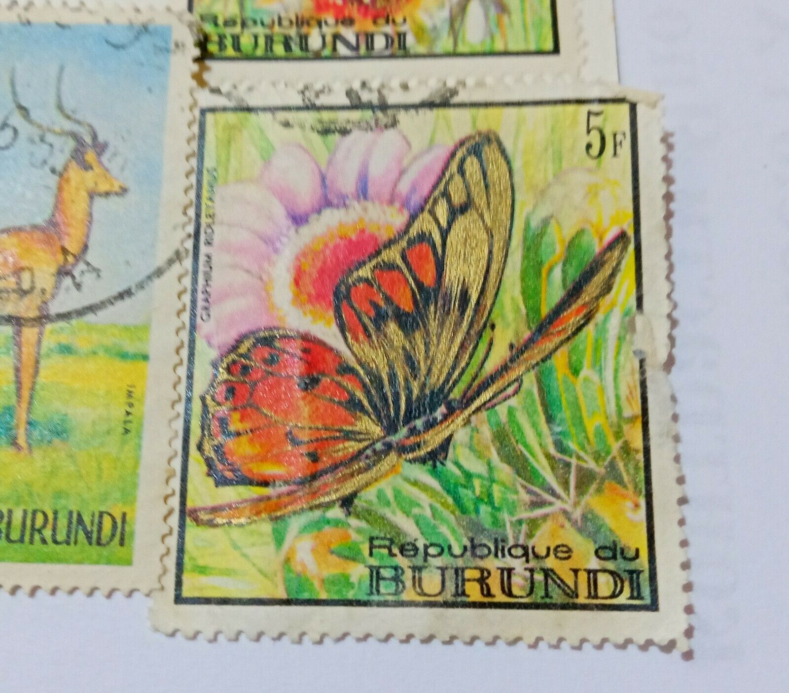 Burundi stamps 1964 Animal  1966 Flowers 1667 1968 Butterfly Overprinted - Fresh Stock Dated January 2026